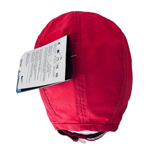 NWT Vintage Women Nike Dri Fit 7 Panel Running Hat Pink Swoosh Daybreak Tailwind - Picture 6 of 10